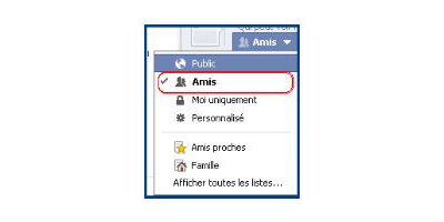 Cibler et choisir son public selon la publication de vos informations sur Facebook