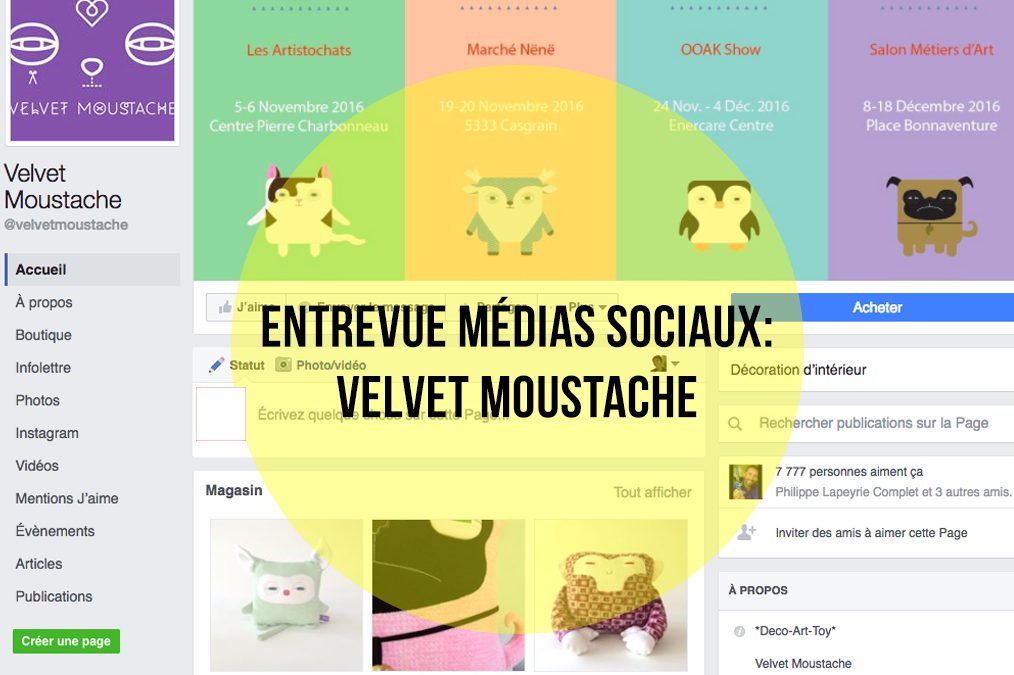 Velvet Moustache : Des peluches décoratives qui se partagent facilement  sur le web!