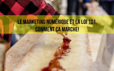 Le marketing numérique et la loi 101, comment ça marche!