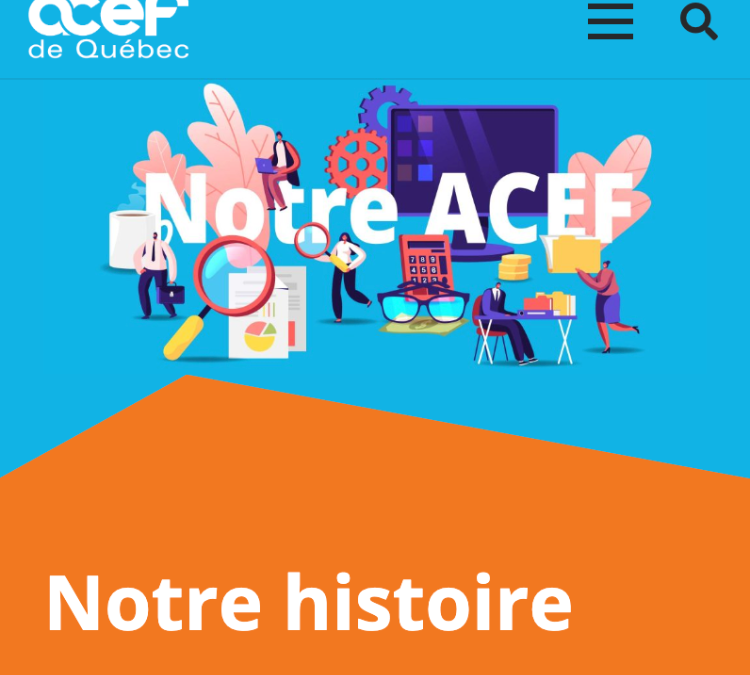 Refonte du site internet de l’ACEF de Québec sur WordPress